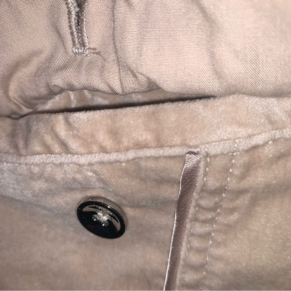 WHBM Sz 6 Tan Champagne Velvet Pleated Placket Collar Blazer - Picture 7 of 11